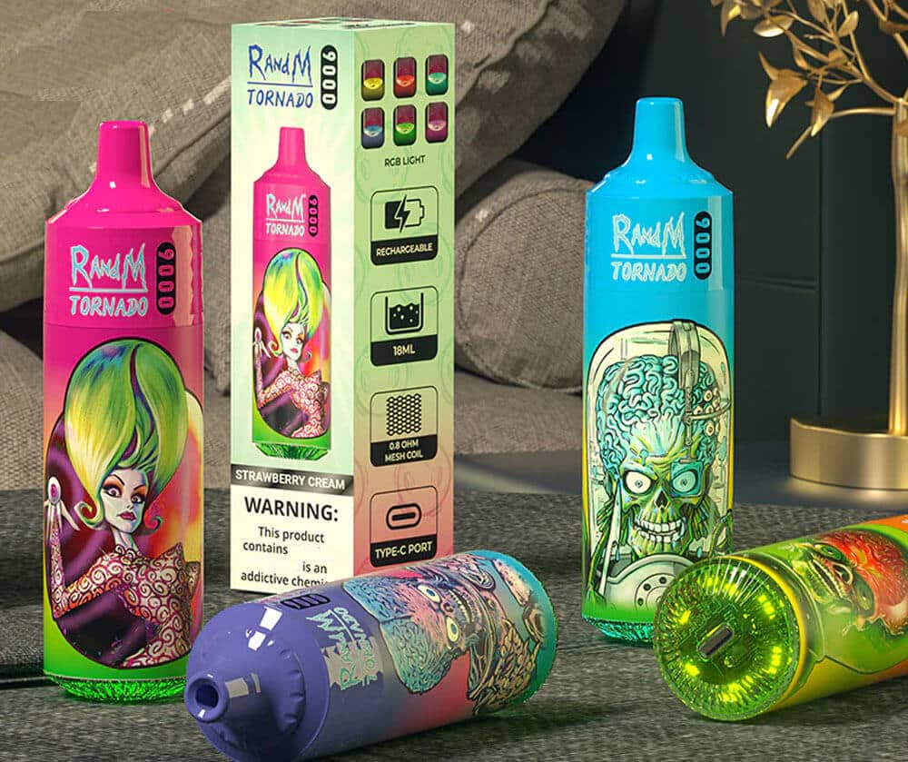Randm 龍捲風 9000 Puffs|拋棄式電子煙 歐美爆款首選:圖片 3
